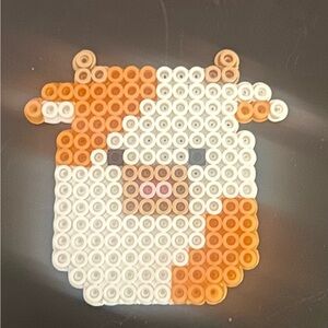 Cow Perler bead magnet
